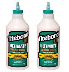 Titebond 1415 III Ultimate Wood Glue, 32-Ounce Bottle,Tan, 1 Qt (Pack of 2)