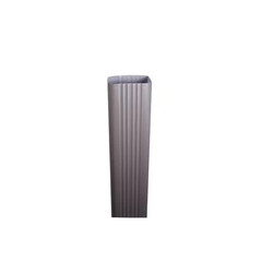 2 In. X 3 In. X 8 Ft. Musket Brown Aluminum Downpipe