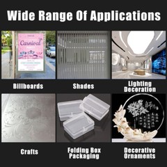Polypropylene Plastic Thin Sheet PP Sheet Frosted Translucent Thickness 0,3~2mm