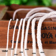 100M Macrame Artisan String Cotton Twisted Rope DIY Natural Beige Crafts