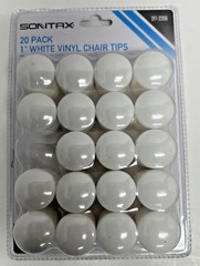 Chair Tips 1″ Round Vinyl For Tables Chairs Bar Stools Protect Floors 19-pack
