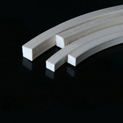 White Sponge Cord Foam Rubber Strip 3*20-25*25mm Square Solid Foamed Seal Strip