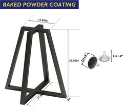 Fushiaiptc Metal Coffee Table Legs 28 Inch Heavy Duty Dining Table Legs 800Lbs