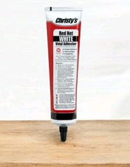 Christy’s Red Hot Vinyl Adhesive, White, 5.25 oz Tube