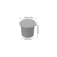 20pcs Pool Fence Hole Caps with Pull Tab – Low Profile Press-Fit Polypropylene