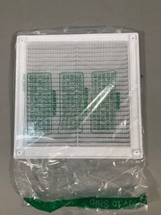10″ x 10” Inch White Square Vent Grille with Protective mesh. Lightweight Plast