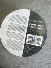 Prowood Yard & Home 398229 Protective Joist Tape 3-1/8 ” x 50′ Black NEW Sealed