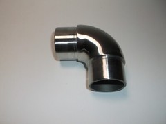 90 Degree Radial Fitting for 42.4mm Stainless Tube Satin Finish