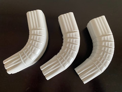 Gutter Downspout Elbow 2×3 “A” Style White Aluminum 3 Pack “NEW”