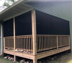 SNAPP® screen Track ALUMINUM Porch Screening Kit (20 Pack – Black)