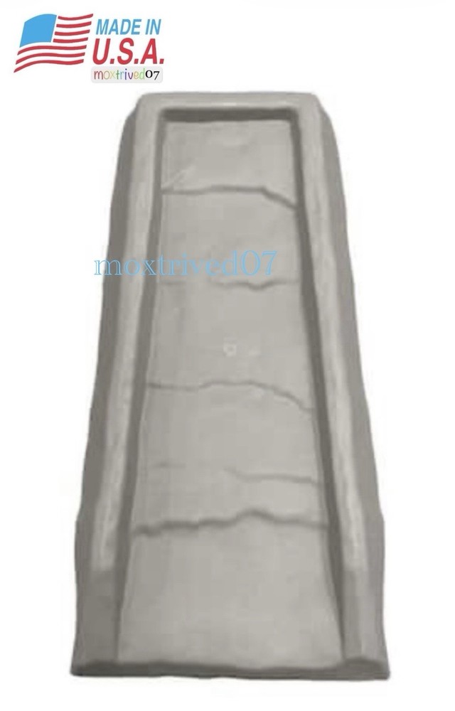 Gray Rain Run Gutter Down Spout Splash Block UV Stable HDPE Plastic, Made in USA