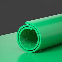 GREEN SOLID RUBBER SHEETING VARIOUS SIZES – 100MM-500MM WIDTH, 1MM-10MM THICK