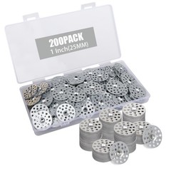 200 Pcs 1 Inch Plaster Washer, Zinc Plated Washers Metal for 1