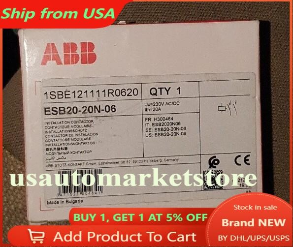 ABB ESB2020N06 ESB20-20N-06 230V DC/C.A. Modular Contactors-