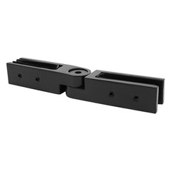 Matte Black Stainless Steel Glass Railing Clamp with Adjustable Angle Modern