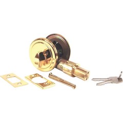 United States Hardware Brass Mobile Home Deadbolt D-083B United States Hardware