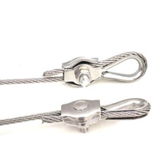 Wire Rope Cable Rope Clamps Caliper Single/Double Clips A2 304 Stainless Steel