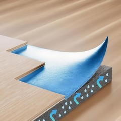 Floor Underlayment 200 sq. ft/Roll, 3 mm Thick Laminate Flooring Padding with At