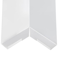 Coloch 8 Pieces Aluminum Siding Corners 8 Inches, White Outside Siding Corner Ca