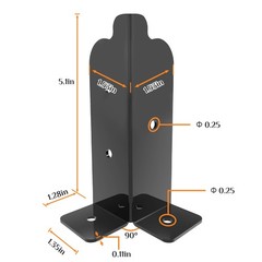 8 PCS Adjustable Deck – Fit 2×2, 2×4, 4×4, 6×6 Post & Fence Brackets, Pergola…