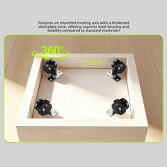 Swivel Casters with Brake – Cold Rolled Steel and Plastic Construction