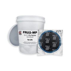 Rema Tip Top FRU2-MP – Pail of 25 Fabric Reinforced 3-1/4 inch – 2 Ply Patches