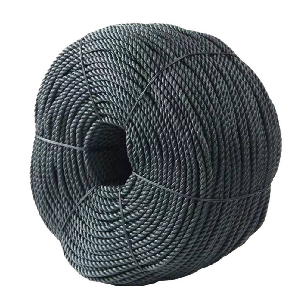 UV Resistant Black Polyethylene Rope for Outdoor and Indoor Use 8mm x 20m