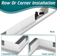 8 Pack Gutter Valley Splash Guards,Rainwater Roof Rain Diverter Downspout Gutter