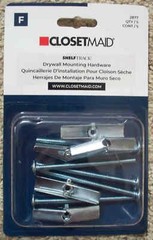 ClosetMaid #2877 Drywall Wall Mounting Hardware – 5 Pack – Combo Ship