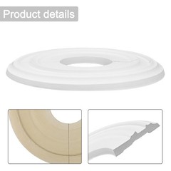 Reliable PU Decorative Ceiling Fan Light Fixtures Cover Plate 12 Round
