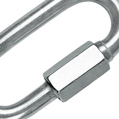 4Pcs D Ring Shackles Stainless Steel 304 Grade Corrosion Resistant Plated Silver