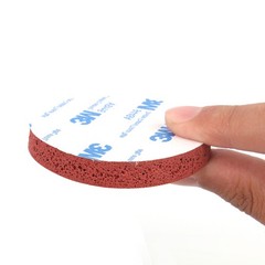 Red Silicone Foam Discs Self Adhesive Rubber Sponge Pad Sheet Round 5mm – 150mm