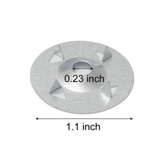 XJKJ 150 Pcs Foam Board Fasteners Washers, Washers for 1.145 inches, Silver