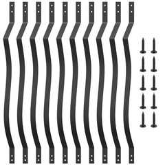 36″ Heavy Duty Deck Balusters 51 Pack, Deck Spindles, Wave Arc Metal Deck Railin
