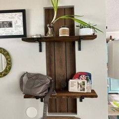 Metal Shelf Brackets Clear wax finish