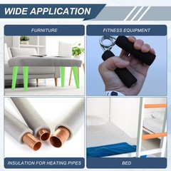 For 3pcs Foam Insulation Pipe 13/16″ ID 3.3FT 1.97″ OD Orange