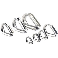 Simplex Duplex Egg Shape U Bolt Thimble Steel Wire Grips Clamp Clips Rope Cable