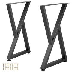 Vevor Metal Table Legs 28 X 18 Inch Desk Legs Set Of 2 Heavy Duty Bench Legs Z