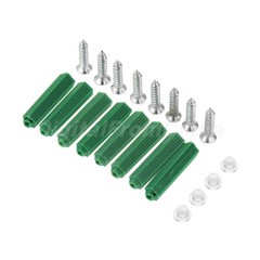 4pcs Stainless Glass Shelf Handrails Square Clamp Holder Brackets Clip Bracket