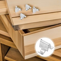 50pcs Shelf Support Clips: Heavy Duty Iron Shelving Brackets Clips For Kitchen