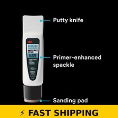 3M High Strength Small Hole Filler, 3 oz, White, All In One Tool