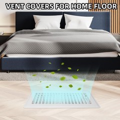 Floor Register 6×10-4 Pack Vent Covers for Home Floor Heavy Duty Steel Walkab…