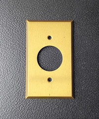 Vintage Brass Electric Switch Plate And Outlet Covers
