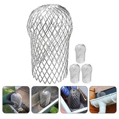 4Pcs Silver Aluminum Gutter Cover Mesh Leaf Filter Durable Home Supply