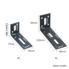 Heavy Duty L-Shaped Shelf Holder Cold-Rolled Steel Shelf Mounting Bracket