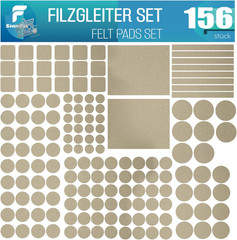 156 Felt Adhesive Furniture Chairs Non-Slip Thick Beige Profession