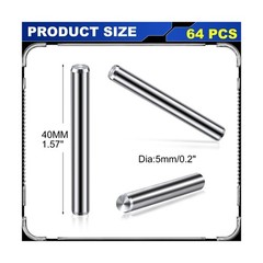 5 mm x 40 mm Stainless Steel Shelf Dowel Pin Shelf Support Pegs… USA FAST SHIP
