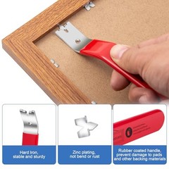 Glazier Point Driver Tool with 150 Push Points for Picture Framing Glass Red