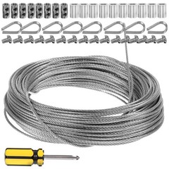 1 Set Durable Stainless Steel Cable Railing Kit Wire Rope Thimble Silver
