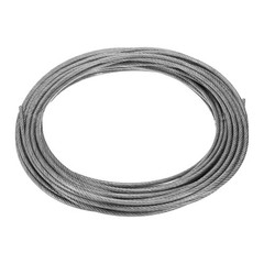 1/8″ 50ft 304 Stainless Steel Cable Wire Rope 7 x 7 Strands PVC Coated